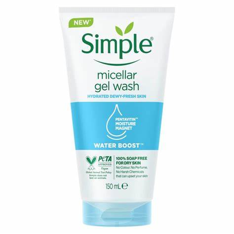 New Simple Micellar Gel Wash Water Boost