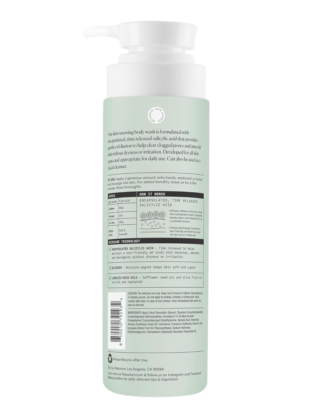 Naturium The Perfector Salicylic Acid Body Wash 5ooml