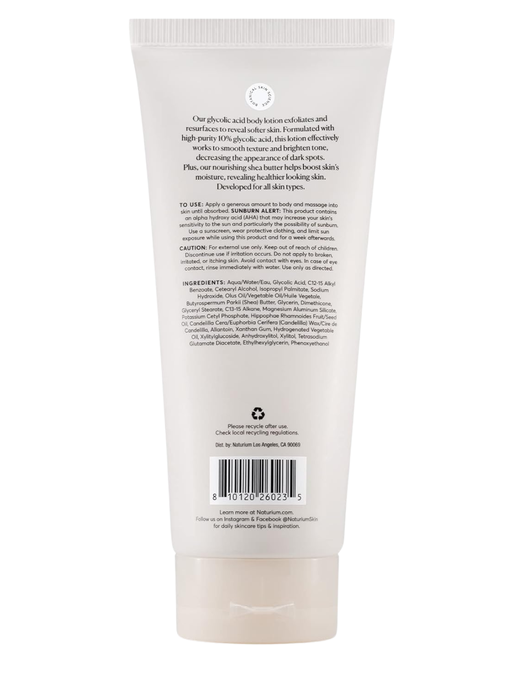Naturium The Smoother Glycolic Acid Body Lotion 234ml