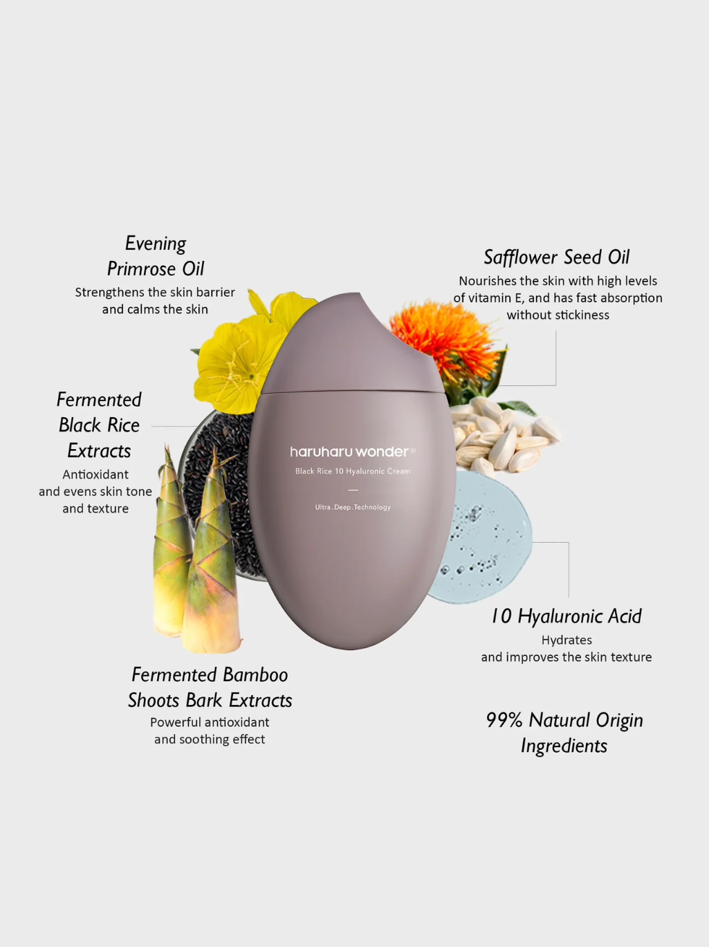 Haruharu Wonder Black rice 10 hyaluronic cream 50ml