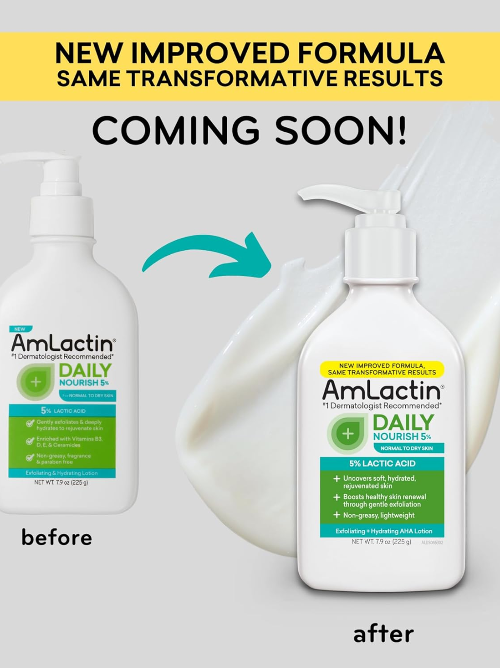AmLactin Daily Nourish 5% Lactic Acid 236ml