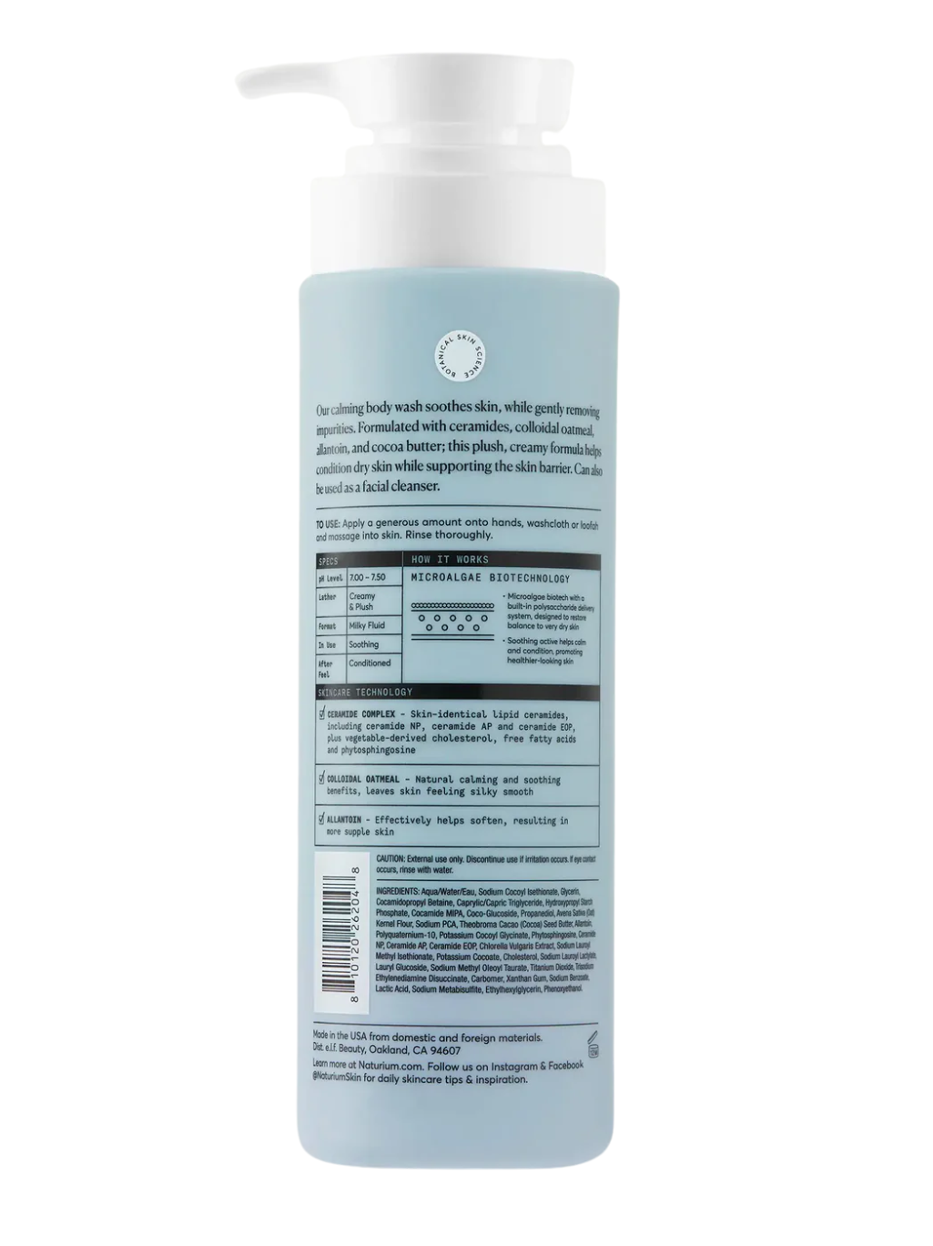 Naturium  The Calmer Ceramide Body wash 500ml