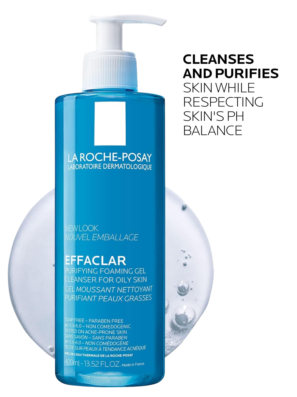 La Roche-Posay Effaclar Purifying Foaming Gel For Oily Sensitive Skin 400ml