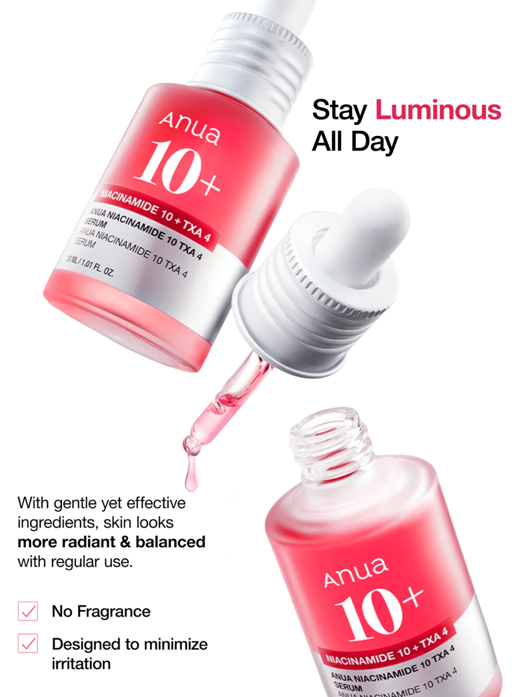 ANUA NIACINAMIDE10% +TXA4% SERUM 30ml