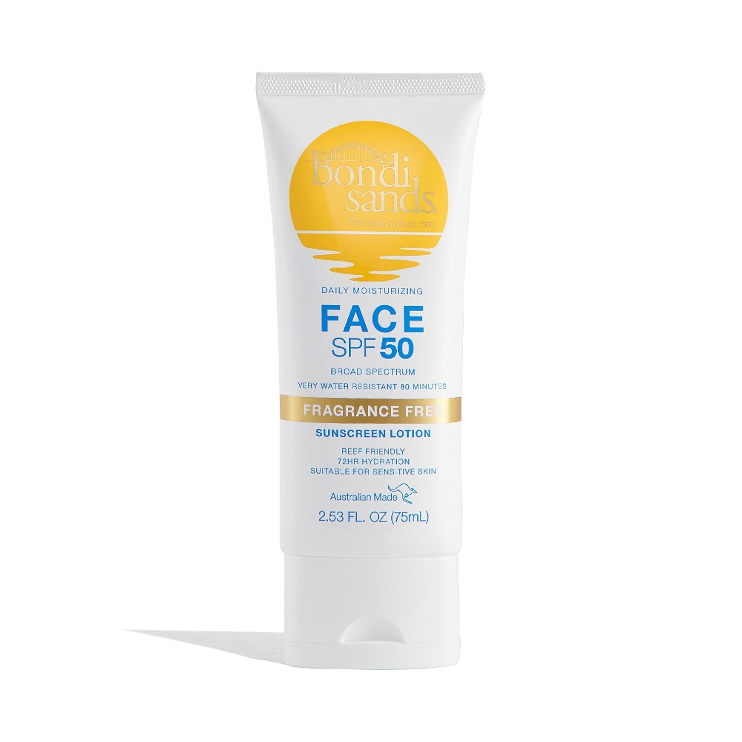 Bondi Sands SPF 50+ Fragrance Free Face Sunscreen Lotion 75ml