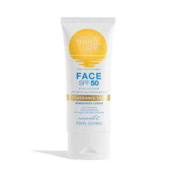 Bondi Sands SPF 50+ Fragrance Free Face Sunscreen Lotion 75ml