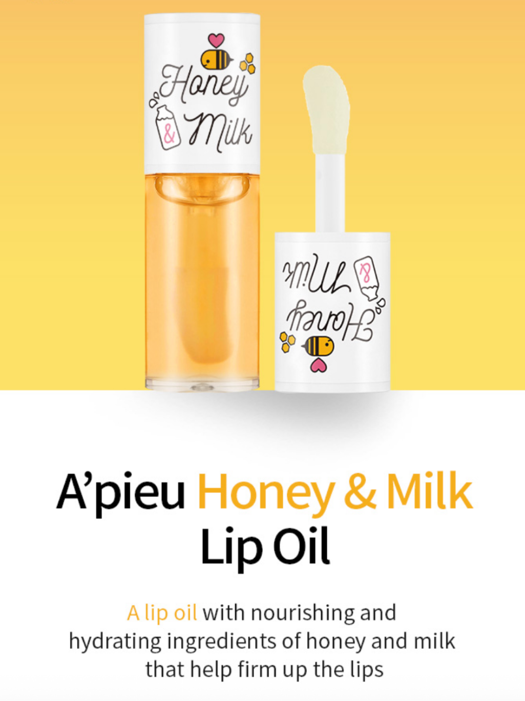 A'pieu Honey Milk Lip Oil 5g