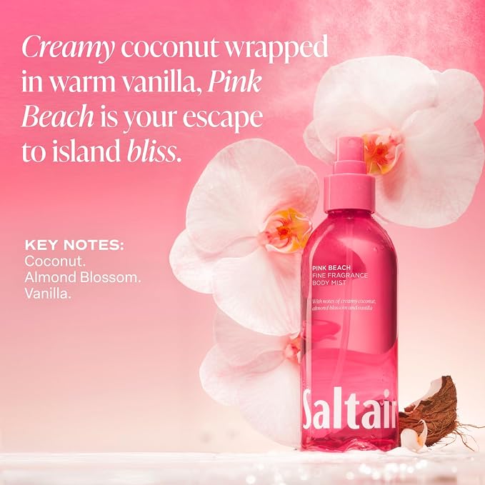 Saltair Pink Beach Fine Fragrance Body Mist