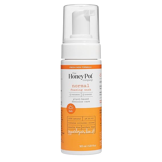 The Honey Pot Plant-Derived Feminine Care Normal Foaming Wash 163ml