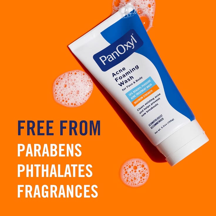 PanOxyl Acne Foaming Wash 10% Benzoyl Peroxide Maximum Strength 118ml