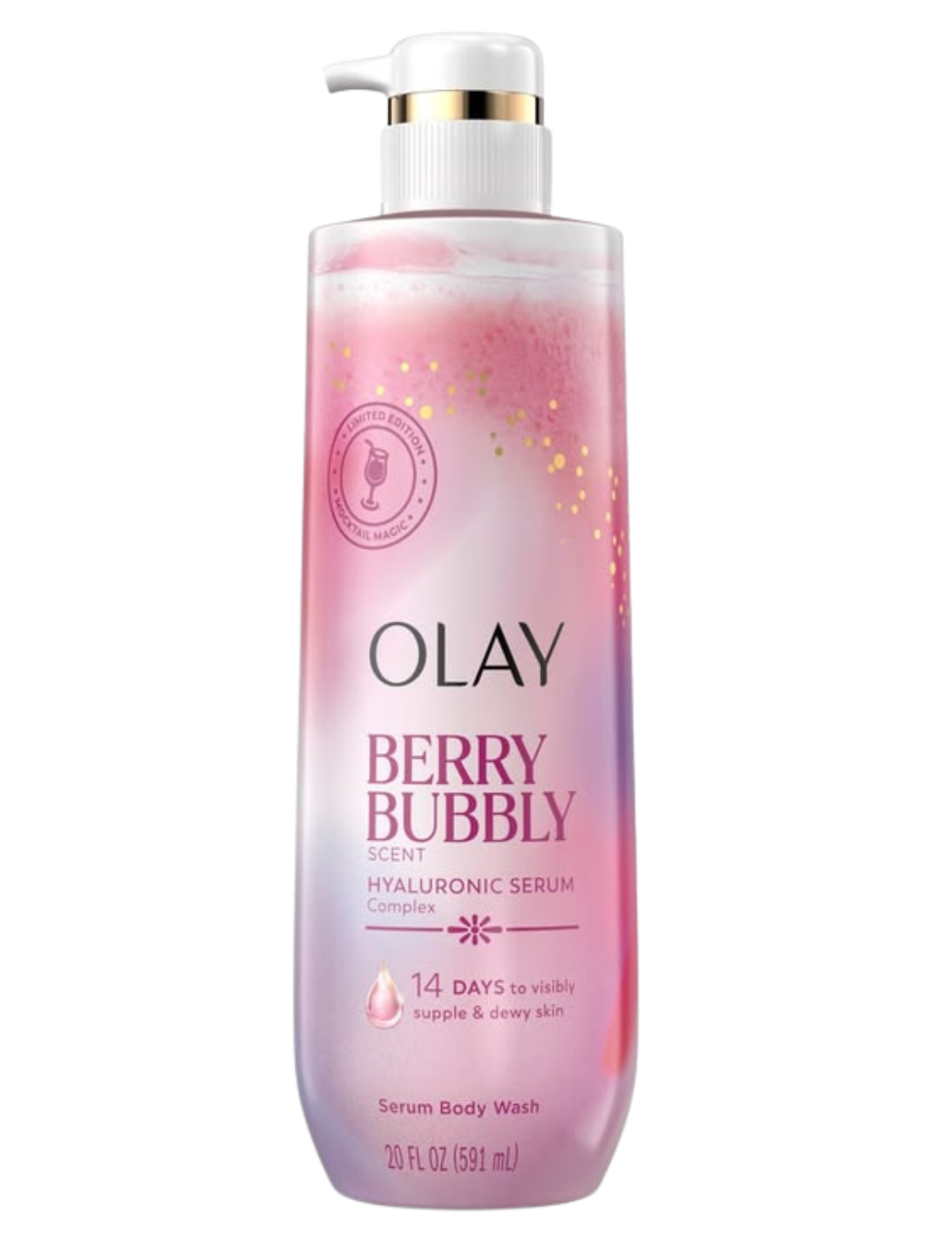 Olay Berry Bubbly Hyaluronic Serum Body Wash - 20 fl oz