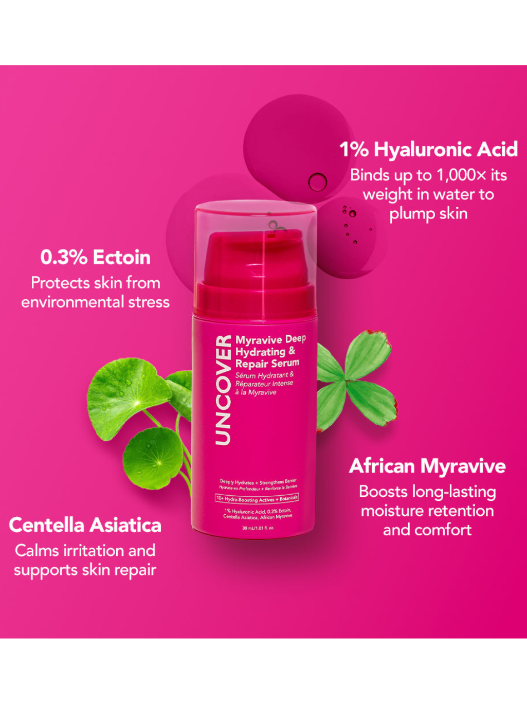 Uncover Myravive Deep Hydrating & Repair Serum