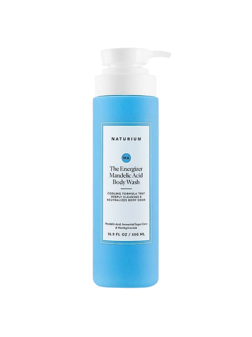 Naturium The Energizer Mandelic Acid Body Wash.