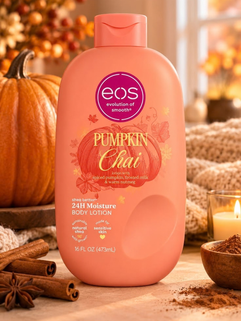 EOS Pumpkin Chai Body Lotion 473ml