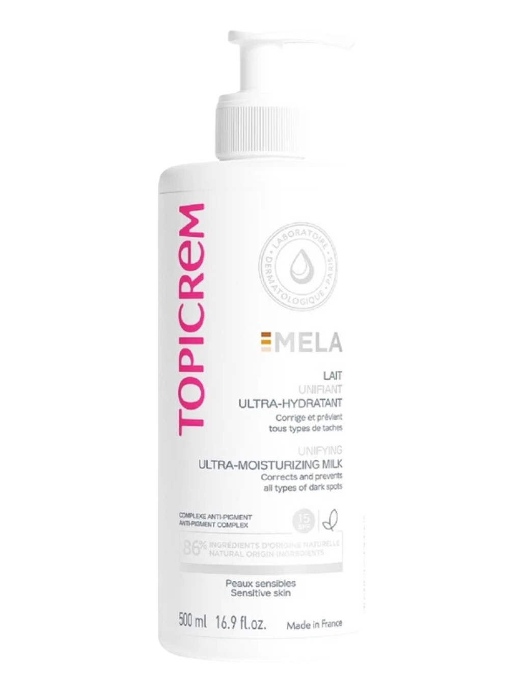 Topicrem Mela Lait Ultra-Hydratant 500ml