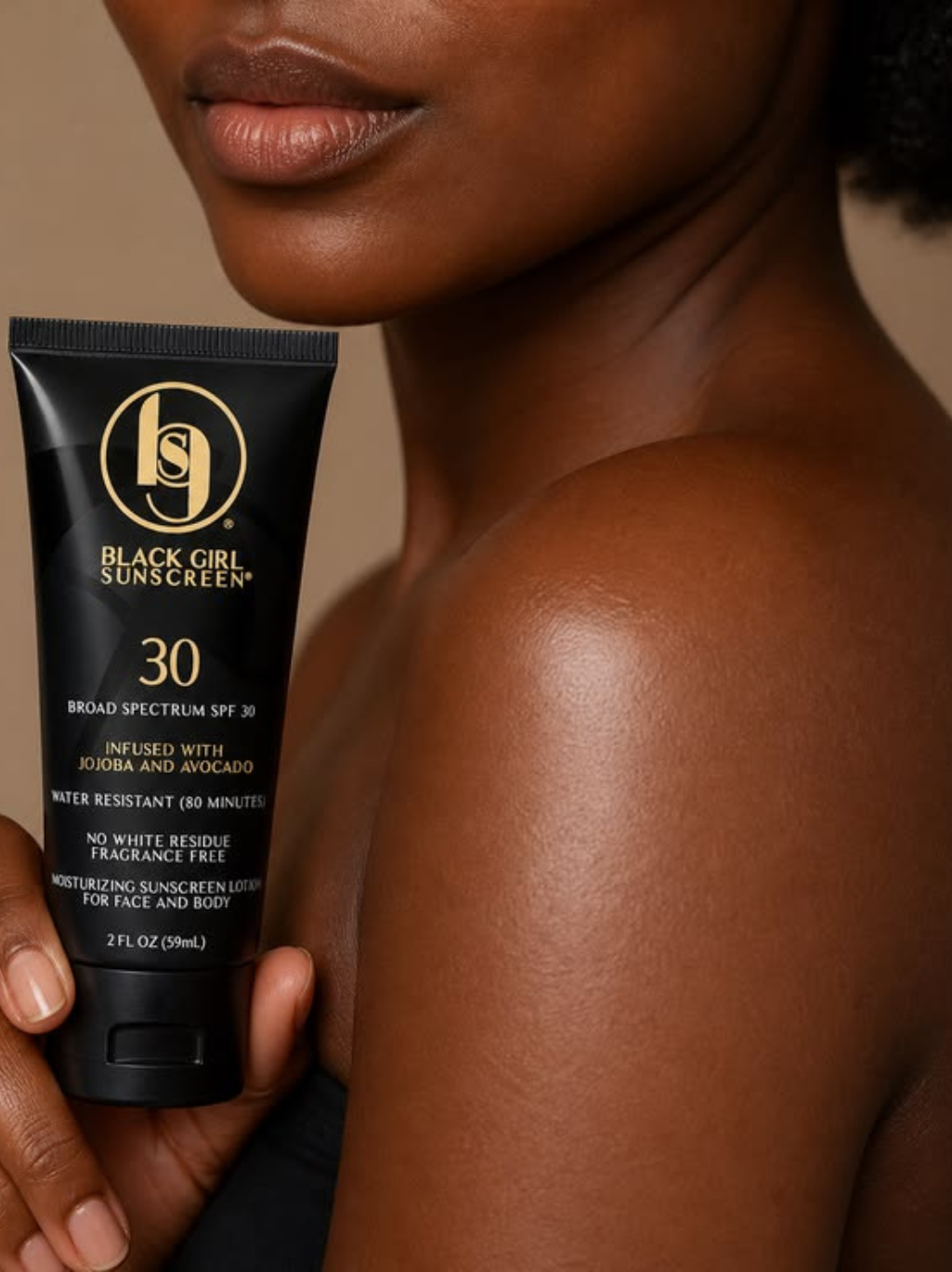 Black Girl Sunscreen Moisturizing Sunscreen Lotion For Face and Body 89ml