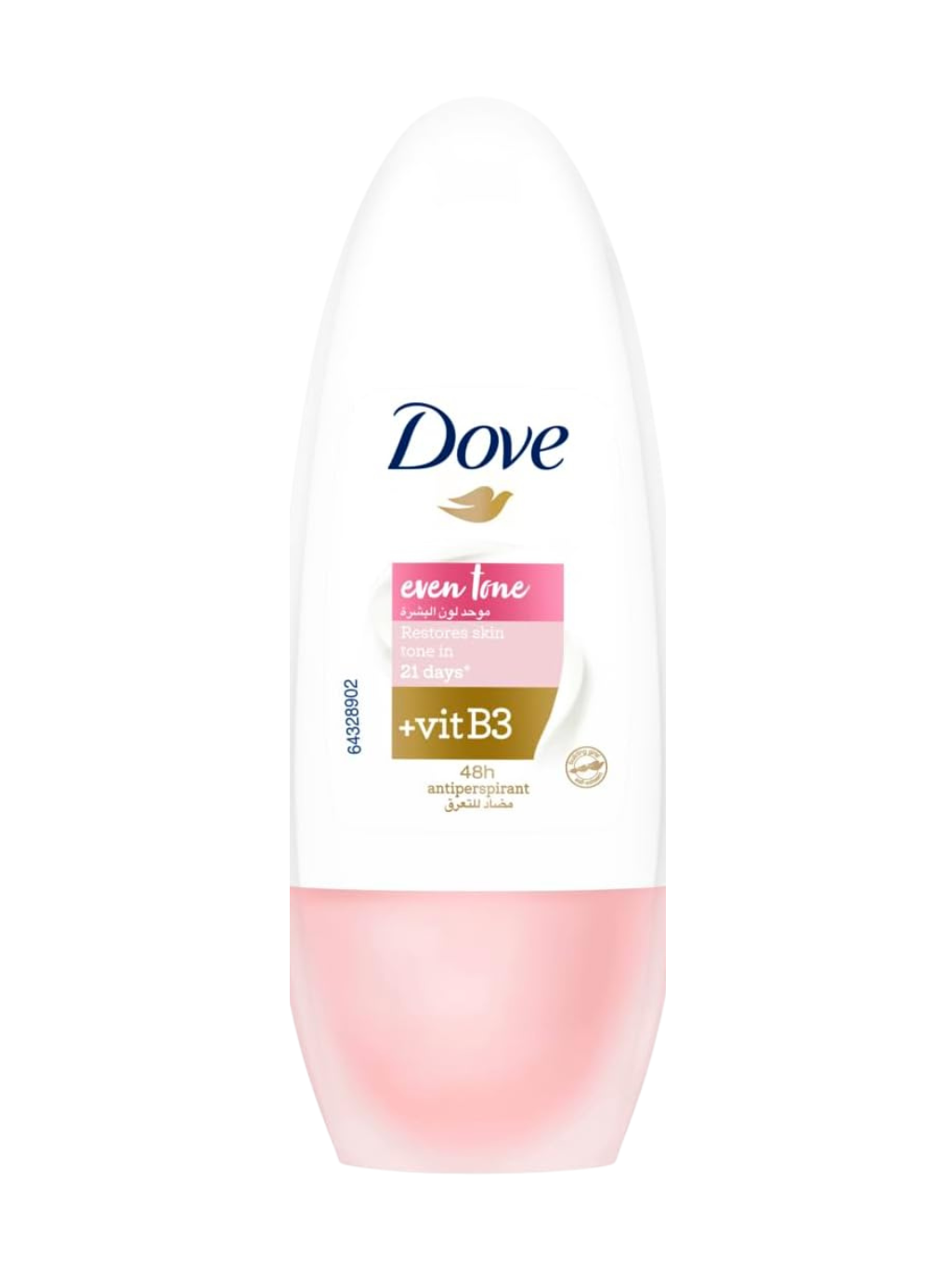 Dove Even Tone +vitB3 Restoring Antiperspirant Roll on 50ml