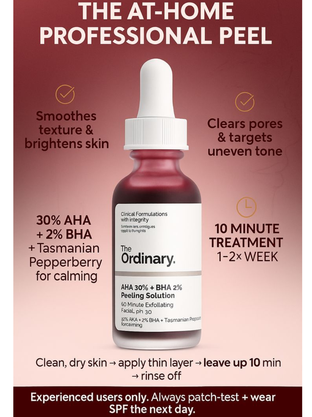 The Ordinary AHA 30% + BHA 2% Peeling Solution 30ml