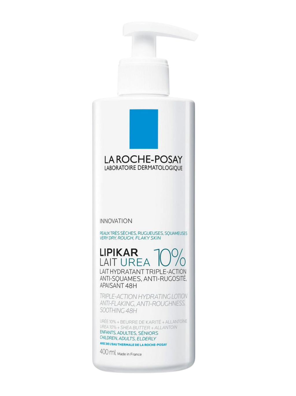Laroche Posay  Lait Urea 10% Triple Action Lotion 400ml