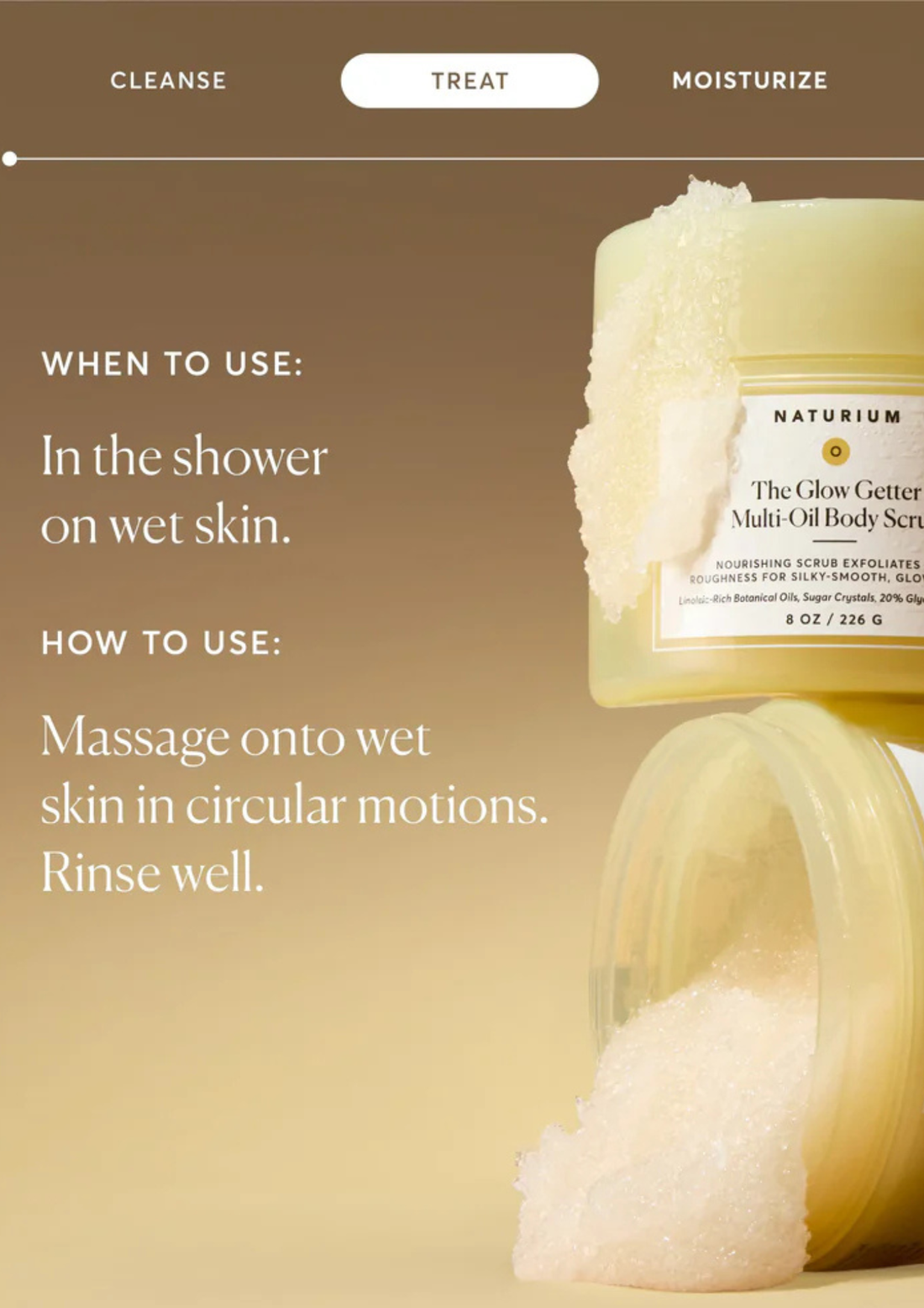 Naturium The Glow Getter Multi-Oil Body Scrub 226ml