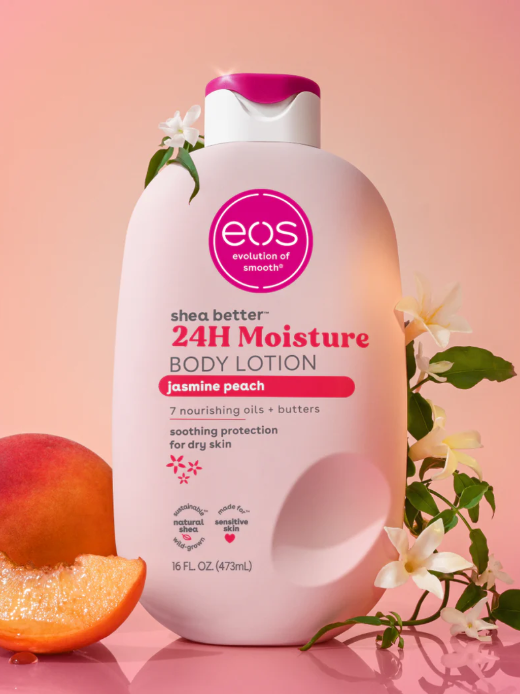 Eos Jasmine Peach Body Lotion 473ml